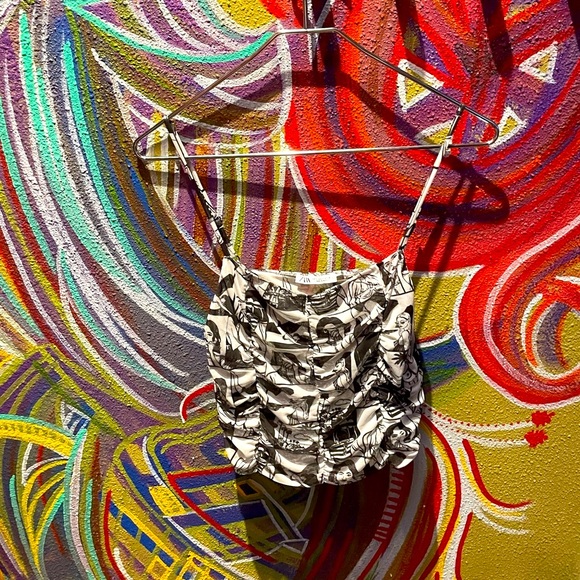 Zara crop top graphic SIZE L - Picture 4 of 6